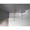 Mexen Velar paroi de douche 2 volets coulissants 170 x 150 cm, transparent, or brossé - 896-170-000-01-55