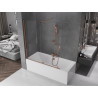 Mexen Velar pare-douche 2 volets coulissants 150 x 150 cm, transparent, or rose - 896-150-000-01-60