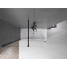 Mexen Velar pare-baignoire 2 volets coulissants 150 x 150 cm, transparent, noir - 896-150-000-01-70