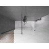 Mexen Velar paroi de baignoire 2 volets coulissants 160 x 150 cm, transparent, gris canon brossé - 896-160-000-01-66