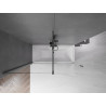 Mexen Velar paravent de baignoire 2 volets coulissants 180 x 150 cm, transparent, gris fusil brossé - 896-180-000-01-66