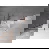 Mexen Velar écran de baignoire à 2 ailes coulissante 150 x 150 cm, transparent, Cuivre brossé - 896-150-000-01-65