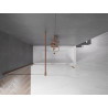 Mexen Velar paroi de baignoire à 2 volets coulissants 150 x 150 cm, transparent, cuivre brossé - 896-150-000-01-65