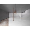 Mexen Velar paroi de baignoire pliante à 2 battants 160 x 150 cm, transparent, cuivre brossé - 896-160-000-01-65