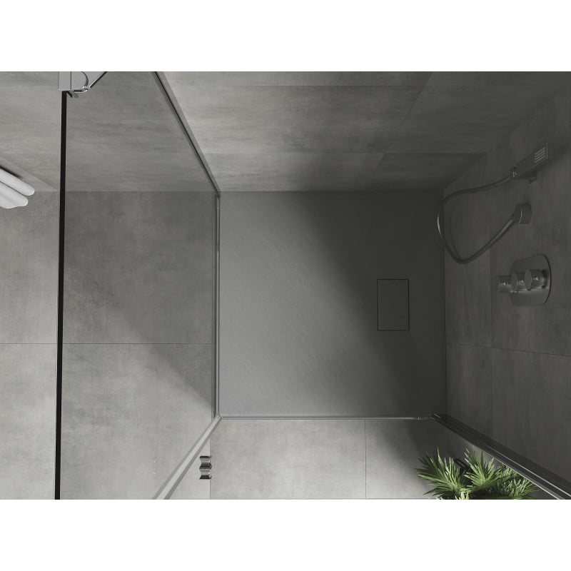 Mexen Hugo receveur de douche carré SMC 70 x 70 cm, gris - 42617070