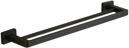 Mexen Asis double porte-serviettes, Noir - 7017625-70