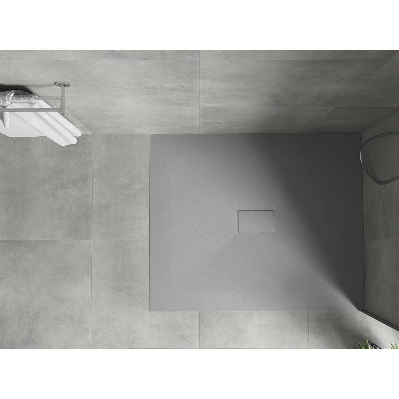 Mexen Hugo receveur rectangulaire SMC 110 x 100 cm, gris - 42611011