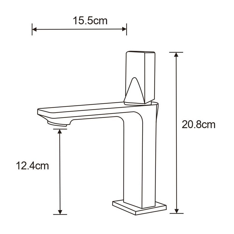 Mexen Crux robinet de lavabo, doré - 744400-50