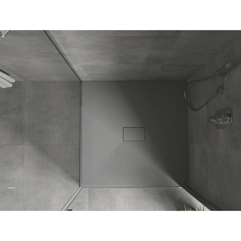 Mexen Hugo receveur de douche carré SMC 100 x 100 cm, gris - 42611010