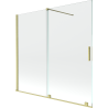 Mexen Velar paroi de baignoire à 2 volets coulissants 170 x 150 cm, transparent, doré brossé - 896-170-000-01-55