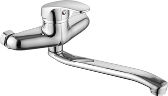 Mexen Eris robinet de cuisine à long bec, Chrome - 671200-00