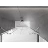 Mexen Velar Duo paroi de bain coulissante à 2 volets 150 x 150 cm, transparent, chromé - 896-150-000-02-01