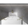 Mexen Velar Duo pare-douche pour baignoire à 2 volets coulissants 140 x 150 cm, transparent, doré - 896-140-000-02-50