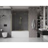 Mexen Velar Duo paravent de baignoire 2 volets coulissants 140 x 150 cm, transparent, or brossé - 896-140-000-02-55