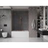 Mexen Velar Duo paroi de baignoire 2 volets coulissants 140 x 150 cm, transparent, cuivre brossé - 896-140-000-02-65