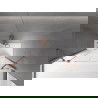 Mexen Velar Duo écran de baignoire à 2 ailes coulissante 150 x 150 cm, transparent, Cuivre brossé - 896-150-000-02-65
