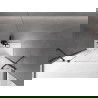 Mexen Velar Duo écran de baignoire à 2 ailes coulissante 140 x 150 cm, transparent, gun gray brossé - 896-140-000-02-66