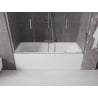 Mexen Velar Duo écran de baignoire 2 volets coulissants 180 x 150 cm, transparent, chrome - 896-180-000-02-01