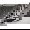 Mexen Velar Duo écran de baignoire à 2 ailes coulissante 200 x 150 cm, transparent, or - 896-200-000-02-50