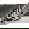 Paroi de baignoire coulissante à 2 panneaux Mexen Velar Duo 200 x 150 cm, transparent, doré - 896-200-000-02-50