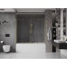Mexen Velar Duo paroi de baignoire 2 volets coulissants 180 x 150 cm, transparent, or brossé - 896-180-000-02-55