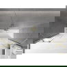 Mexen Velar Duo écran de baignoire à 2 ailes coulissante 180 x 150 cm, transparent, or brossé - 896-180-000-02-55