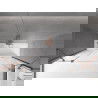 Mexen Velar Duo pare-douche de baignoire 2 battants coulissants 200 x 150 cm, transparent, or rose - 896-200-000-02-60