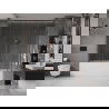 Mexen Velar Duo écran de baignoire à 2 ailes coulissante 200 x 150 cm, transparent, Cuivre brossé - 896-200-000-02-65
