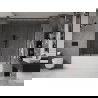 Mexen Velar Duo écran de baignoire à 2 ailes coulissante 170 x 150 cm, transparent, gun gray brossé - 896-170-000-02-66