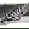 Mexen Velar Duo écran de baignoire à 2 ailes coulissante 170 x 150 cm, transparent, gun gray brossé - 896-170-000-02-66