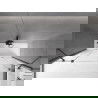 Mexen Velar Duo écran de baignoire à 2 ailes coulissante 170 x 150 cm, transparent, gun gray brossé - 896-170-000-02-66