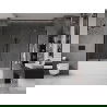 Paroi de baignoire Mexen Velar Duo 2 volets coulissants 180 x 150 cm, transparent, noir - 896-180-000-02-70