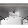 Mexen Velar Duo paroi de baignoire 2 volets coulissants 200 x 150 cm, transparent, noir - 896-200-000-02-70