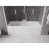 Mexen Velar Duo paroi de baignoire à deux volets coulissants 170 x 150 cm, transparent, blanc - 896-170-000-02-20