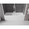 Mexen Velar Duo paroi de baignoire à deux volets coulissants 170 x 150 cm, transparent, blanc - 896-170-000-02-20