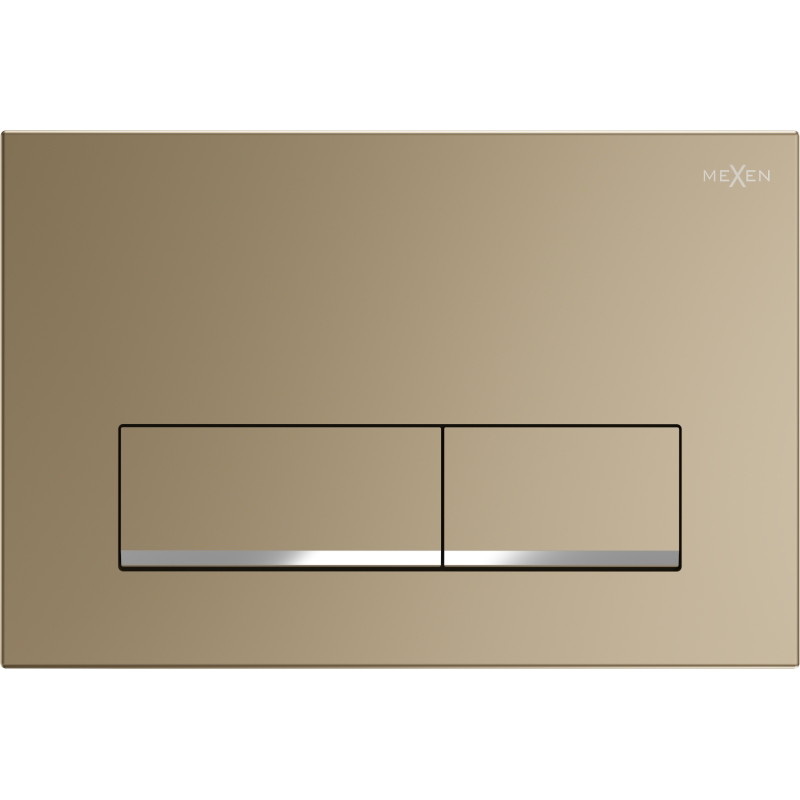 Mexen Fenix 12 bouton de chasse d'eau, or champagne - 601204
