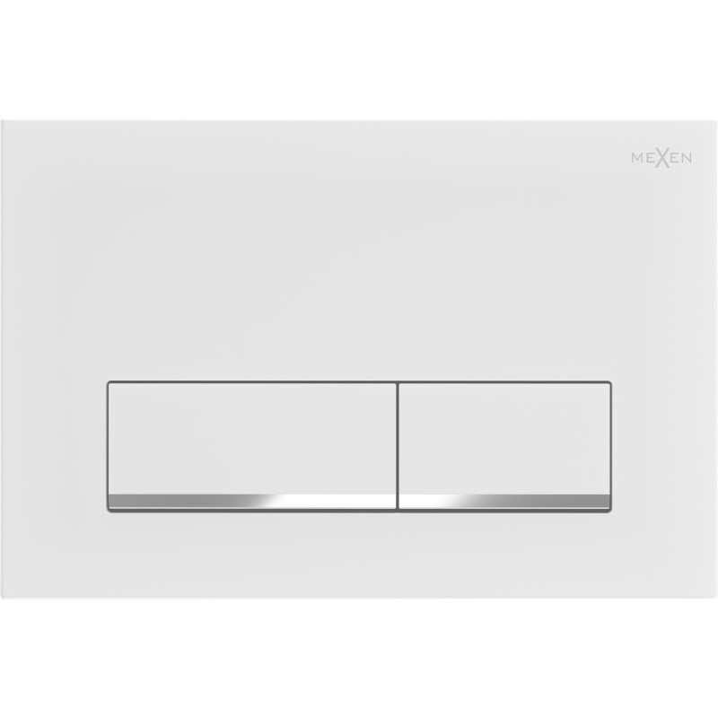 Mexen Fenix 12 bouton de chasse d'eau, blanc mat - 601220