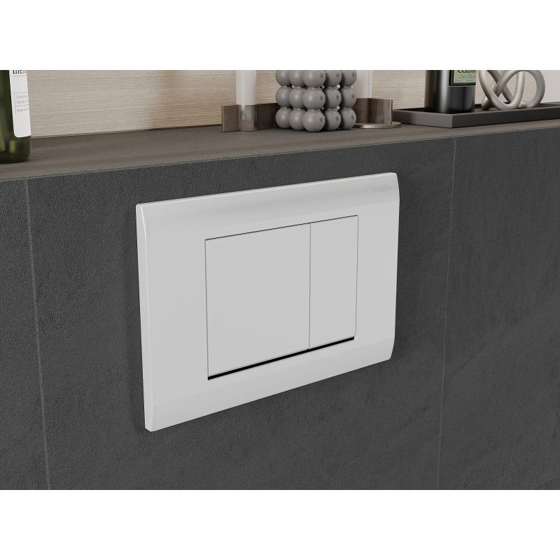 Mexen Fenix 01 bouton de chasse d'eau, blanc mat - 600120