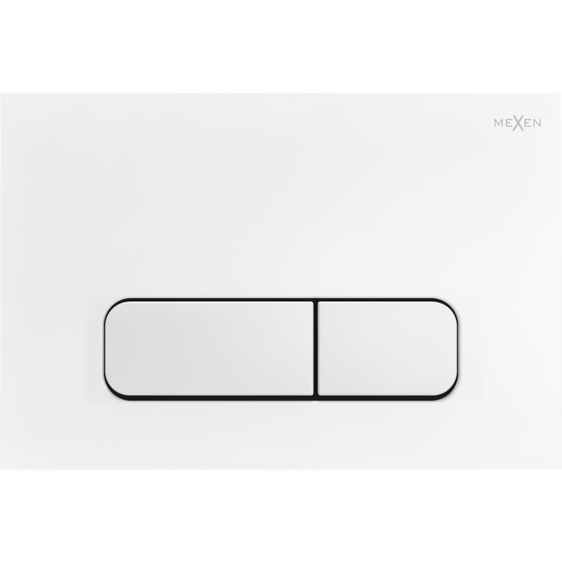 Mexen Fenix 02 bouton de chasse d'eau, blanc mat - 600220