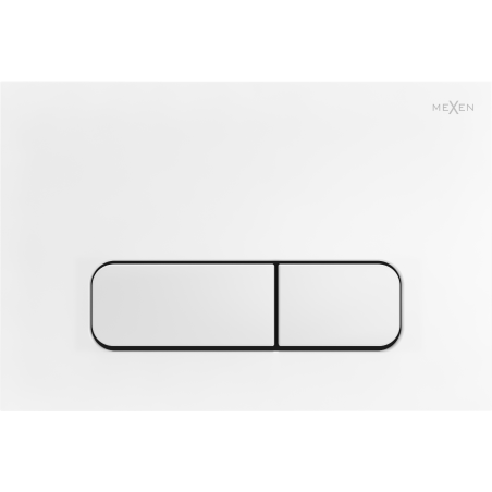 Bouton de rinçage Mexen Fenix 02, blanc mat - 600220