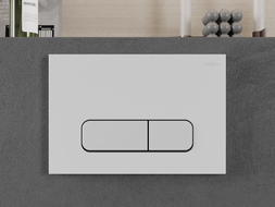 Bouton de rinçage Mexen Fenix 02, blanc mat - 600220