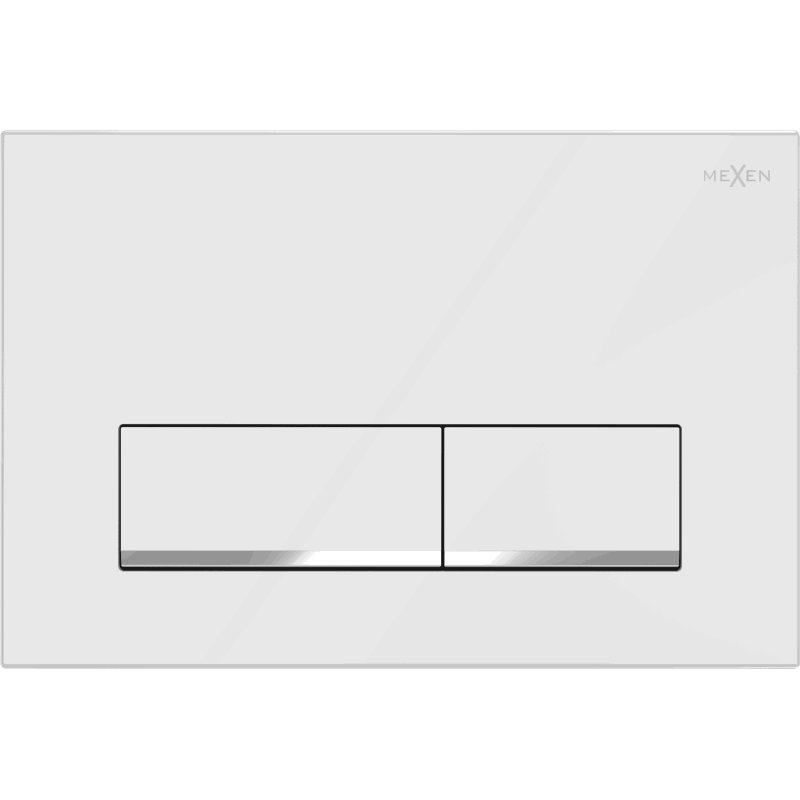 Bouton de chasse d'eau Mexen Fenix 12, blanc brillant - 601200