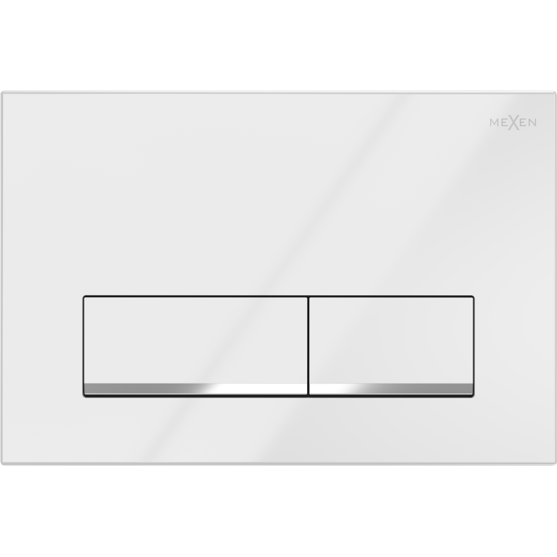 Mexen Fenix 12 bouton de chasse d'eau, blanc brillant - 601200