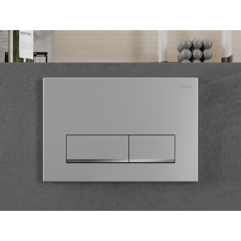 Mexen Fenix 12 bouton de rinçage, chrome mat - 601202