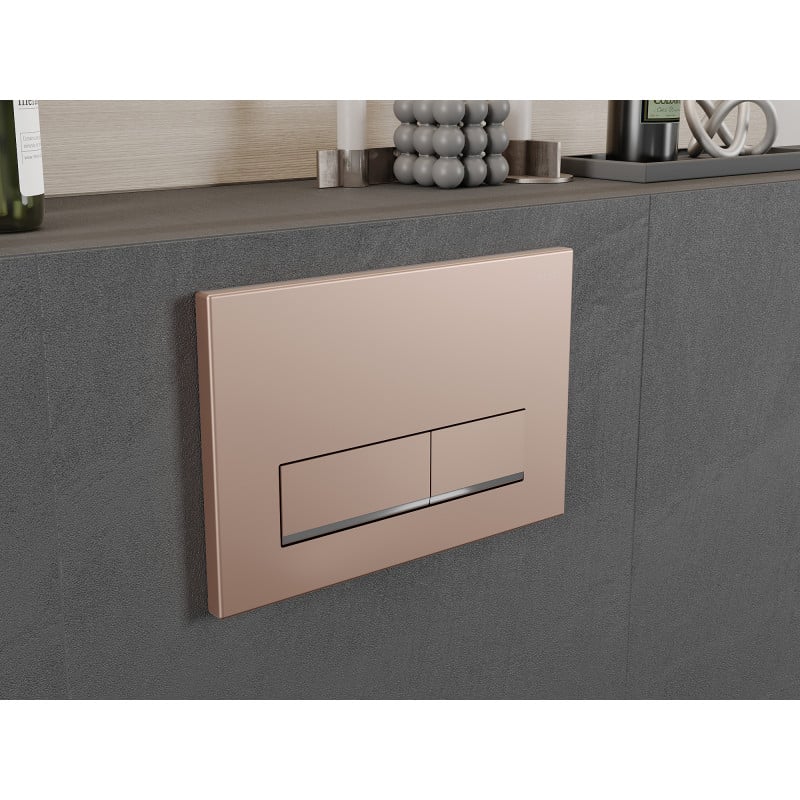 Mexen Fenix 12 bouton de chasse d'eau, or rose - 601205