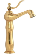 Mexen Vela robinet de lavabo haut, Or - 744510-50