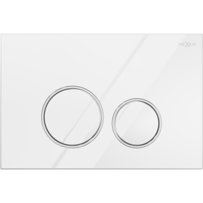 Mexen Fenix 05 bouton de chasse d'eau, blanc brillant - 600500