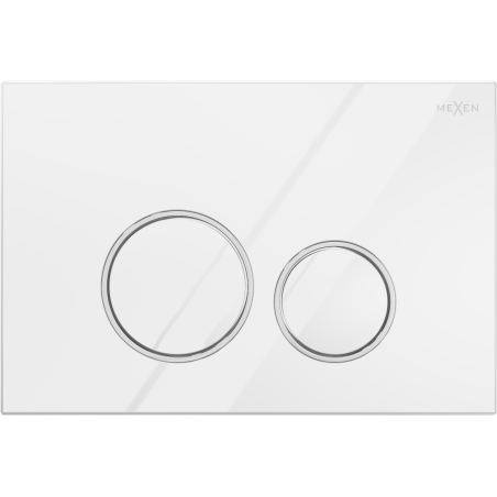 Mexen Fenix 05 bouton de chasse d'eau, blanc brillant - 600500