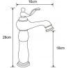 Mexen Vela robinet de lavabo haut, Noir - 744510-70