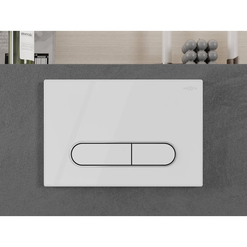 Mexen Fenix 11 bouton de chasse, blanc brillant - 601100
